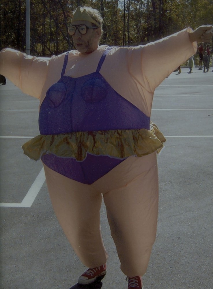 Fat Ballerina costume Matoaka Elementary halloween parade